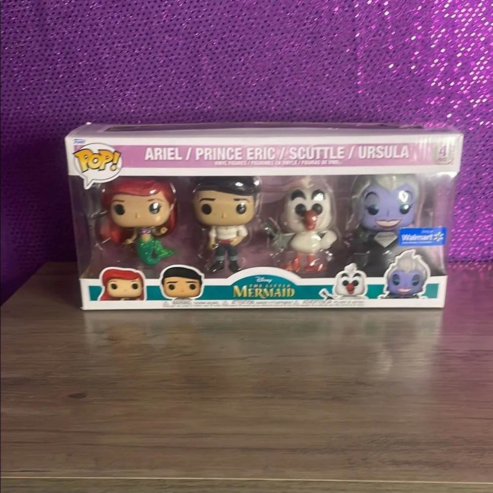 Funko Pop! Disney The Little Mermaid 4-Pack - Picture 1 of 9